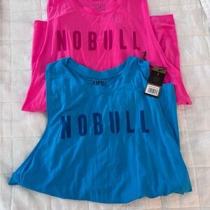 NOBULL Pink and Blue Tank Top Lot